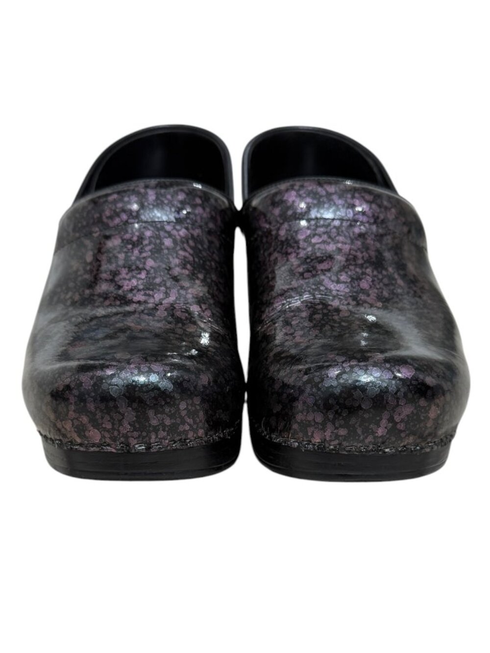 Dansko Professional Graphic Quartz Patent Leather Womens Clogs Size 9 / 39 - Picture 3 of 9